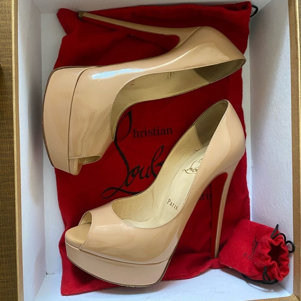Christian Louboutin Lady Peep heels size 36.5 or USA size 6/6.5